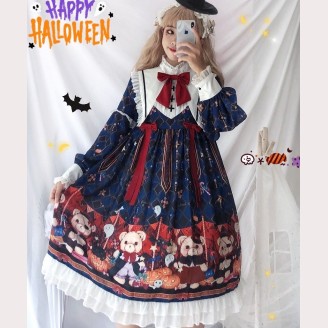 Halloween Bear Lolita Style Dress OP (HA62)